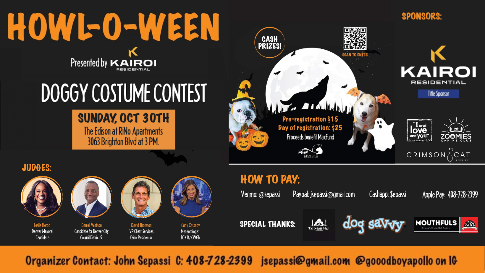 
Howl-O-Ween: Doggy Costume Contest