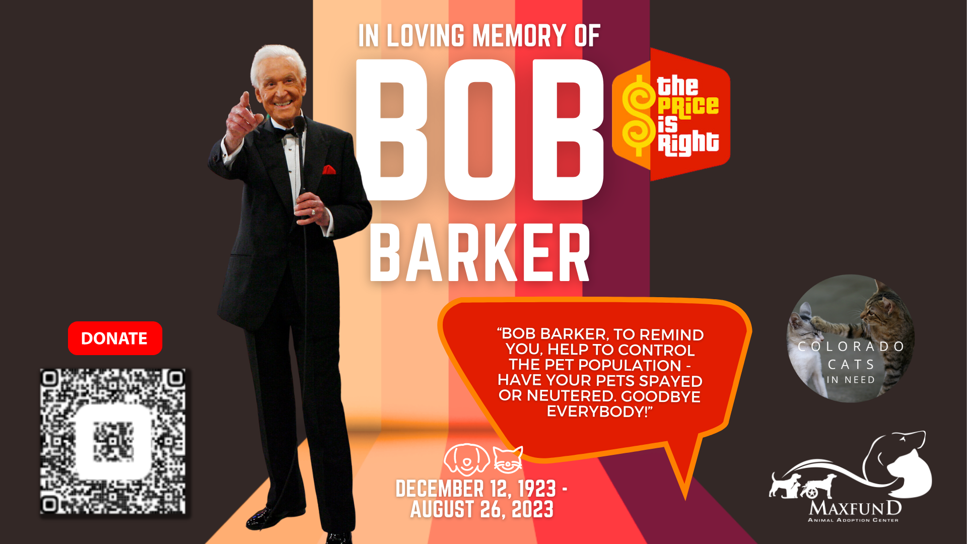 BobBarker Spay Neuter Fundraising Campaign